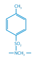 Химическая формула Тосиламидформальдегидной смолы/Толуол-сульфонамид-формальдегидной смолы (ТСФ)