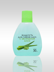 Жидкость для снятия лака «Алоэ» 30 ml