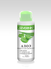 Жидкость для снятия лака «АЛОЭ» без ацетона 100 ml