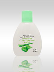 Жидкость для снятия лака «АЛОЭ» без ацетона 30 ml