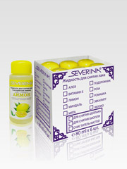 Упаковка жидкостей для снятия лака «Лимон» 80 ml х 6 шт.