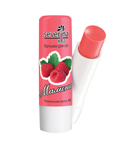 Бальзам для губ без упаковки «Малина» Severina Kiss