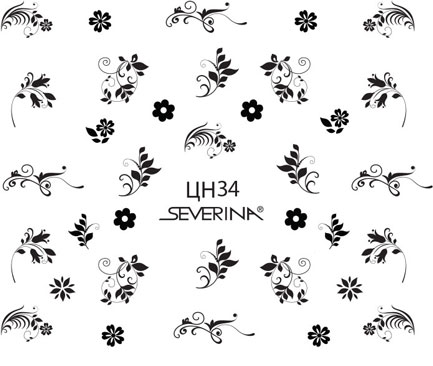 Наклейки для ногтей серия «Фэнтази Арт» (переводные) № 34