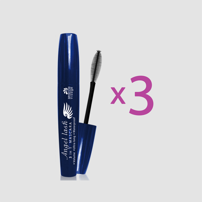 Тушь для ресниц объемная, удлиняющая, влагостойкая Angel Lash 3 in 1 Mascara Volume, Ultra Long, Waterproof. Эконом упаковка