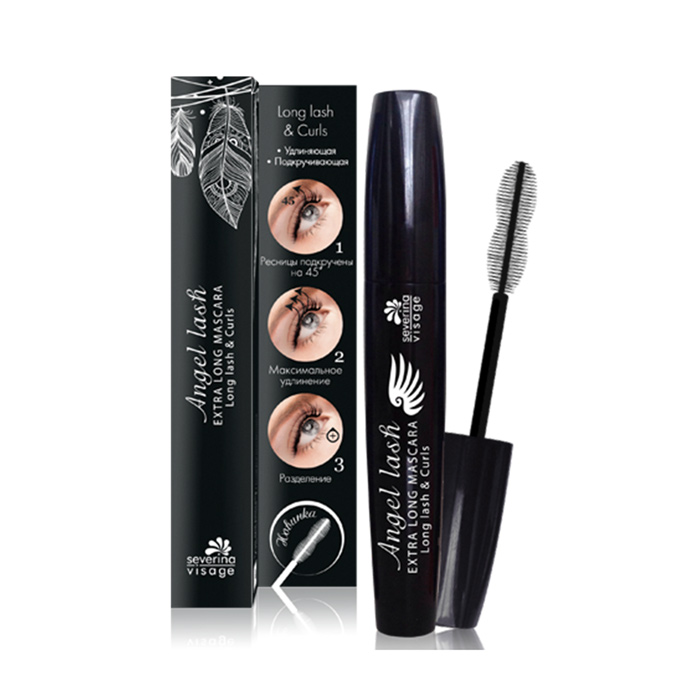 Тушь для ресниц удлиняющая, подкручивающая Angel Lash Extra Long Mascara Long lash & Curls в индивидуальной упаковке