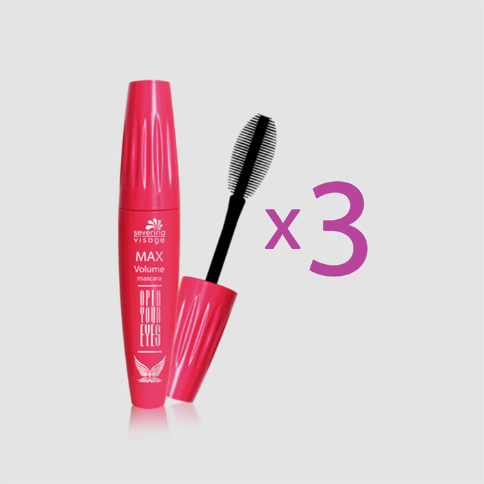 Тушь для ресниц суперобъем и удлинение Open Your Eyes Max Volume Mascara. Эконом упаковка
