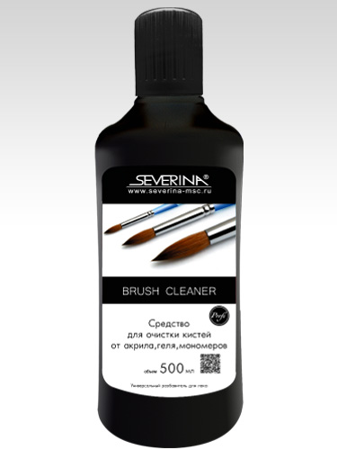 Brush Cleaner - средство для очистки кистей от акрила, геля, мономеров 500 мл