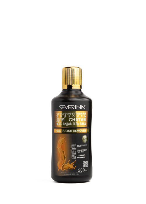 Суперэффективная жидкость для снятия всех видов гель-лака GEL POLISH REMOVER 500 мл